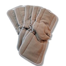 5 AlvaBaby Charcoal Bamboo Inserts Gussets Cloth Diaper Liner 5-Layer Reusable