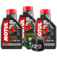 KIT/TAGLIANDO SUZUKI DL/650 V-STROM 2016 2017 OLIO MOTUL 7100 10W40 FILTRO HIFLO