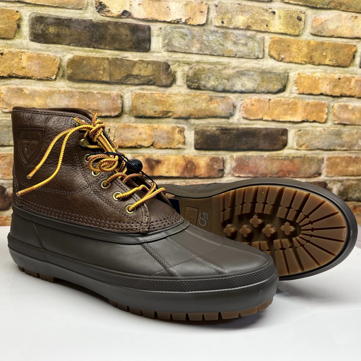 NEW IN BOX POLO RALPH LAUREN MYTTON Dark Brown  Sneakers Mens SIZE 11.5D Ralph Lauren Green Canvas Casual Shoes for Men | eBay main image 4