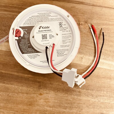 Kidde P4010ACS Photoelectric Smoke Alarm, No Box. Manuf 02/2024