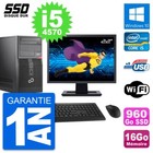PC tour Fujitsu P520 Bildschirm 22 " Intel i5-4570 RAM 16Go SSD 960Go Windows 10