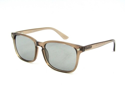 TIJN 5000-T68 Unisex Polarized Sunglasses, Crystal Brown / Light Gray 53mm #E71