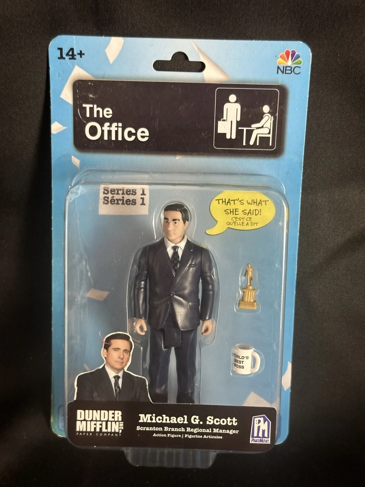 Figurine The Office Michael Scott série 1 avec accessoires jouet émission TV cha