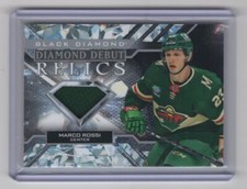 2022-23 Upper Deck Black Diamond Diamond Debut Relics Marco Rossi Rookie #DD-MR