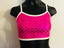 ADULT MERMAID SPORTS BRA TOP- 11 COLORS, DANCE-GYM-COSPLAY-COSTUME-EDM-DC COMICS