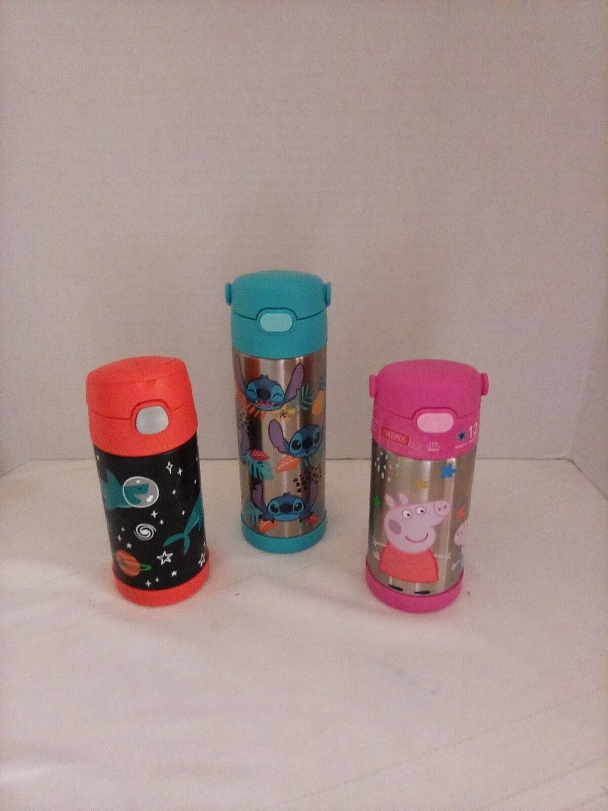 Kids Water Bottles -- Stainless Steel --( 2)12 Oz. -(1)16 Oz&nbsp;