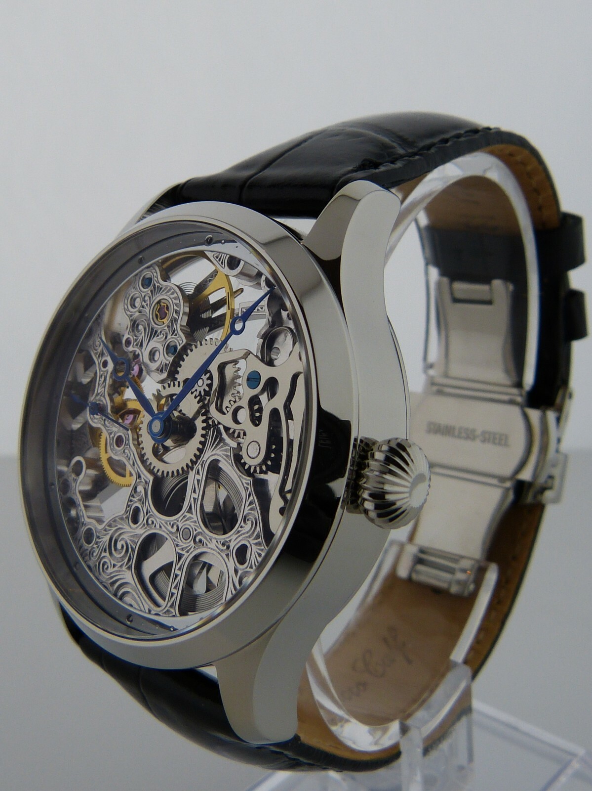 Montre squelette 41mm mécanique lisible avec index ring type Unitas 6497 - 3