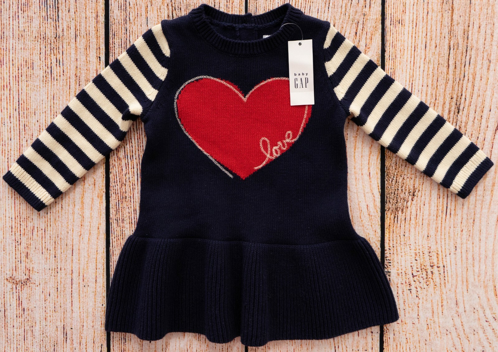 Girls Baby GAP Sweater Dress Love Navy NWT Choose Size eBay