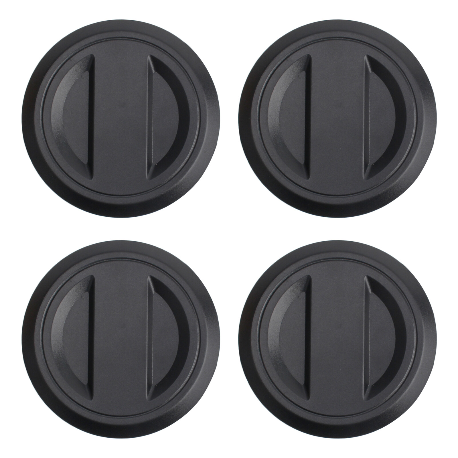 4x 1522872655 New Black Wheel Center Caps Set For RZR RS1 XP4 TURBO XP