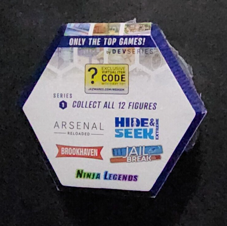 ROBLOX DevSeries Blue Hexagon Mystery Figures Boxes, Series 1 NEW