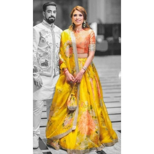 Sabyasachi silk lehenga top