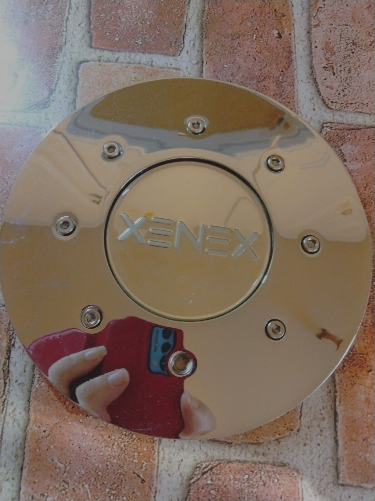 Part # BC-295 XENEX CHROME METAL WHEEL CENTER CAP 7 and 1/4