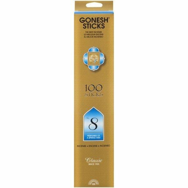 Gonesh Stick Incense Number 8 Spring Mist 100 Count For Sale Online Ebay
