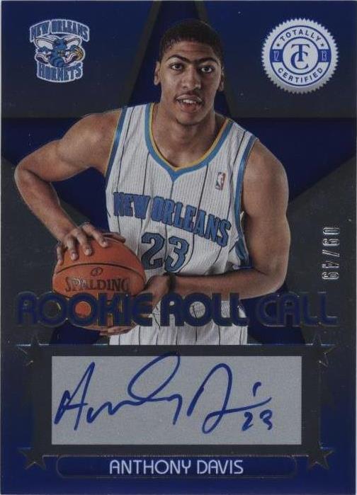 2012-13 Totally Certified - Rookie Roll Call Anthony Davis #3 Blue /49 ...