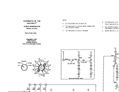 Circuit diagrams-Schaltpläne für Heathkit IG-5282 