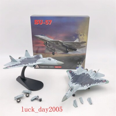 Wltk Russia Sukhoi Su-57 Felon Stealth Multirole Fighter 1/100 Diecast Jet Model
