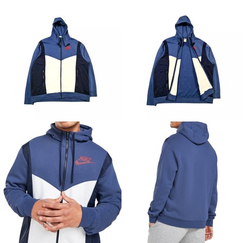 Nike Sportswear Mens Hybrid Full Zip Hoodie Size UK XXL 51-52" Chest DO7228-410 - Picture 17 of 18