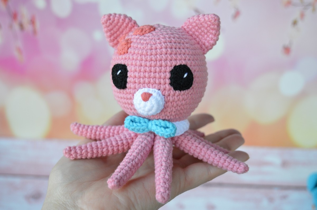 Octonauts PROFESSOR INKLING OCTOPUS,Handmade toy, Crochet doll