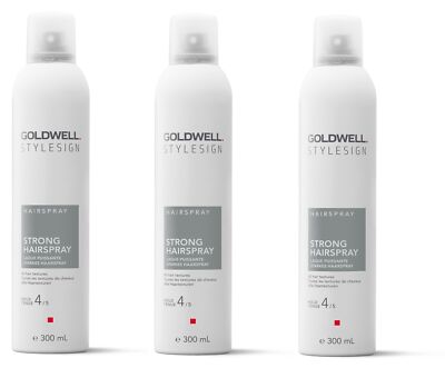 3x Goldwell Stylesign Hairspray Strong Hairspray 300 ml