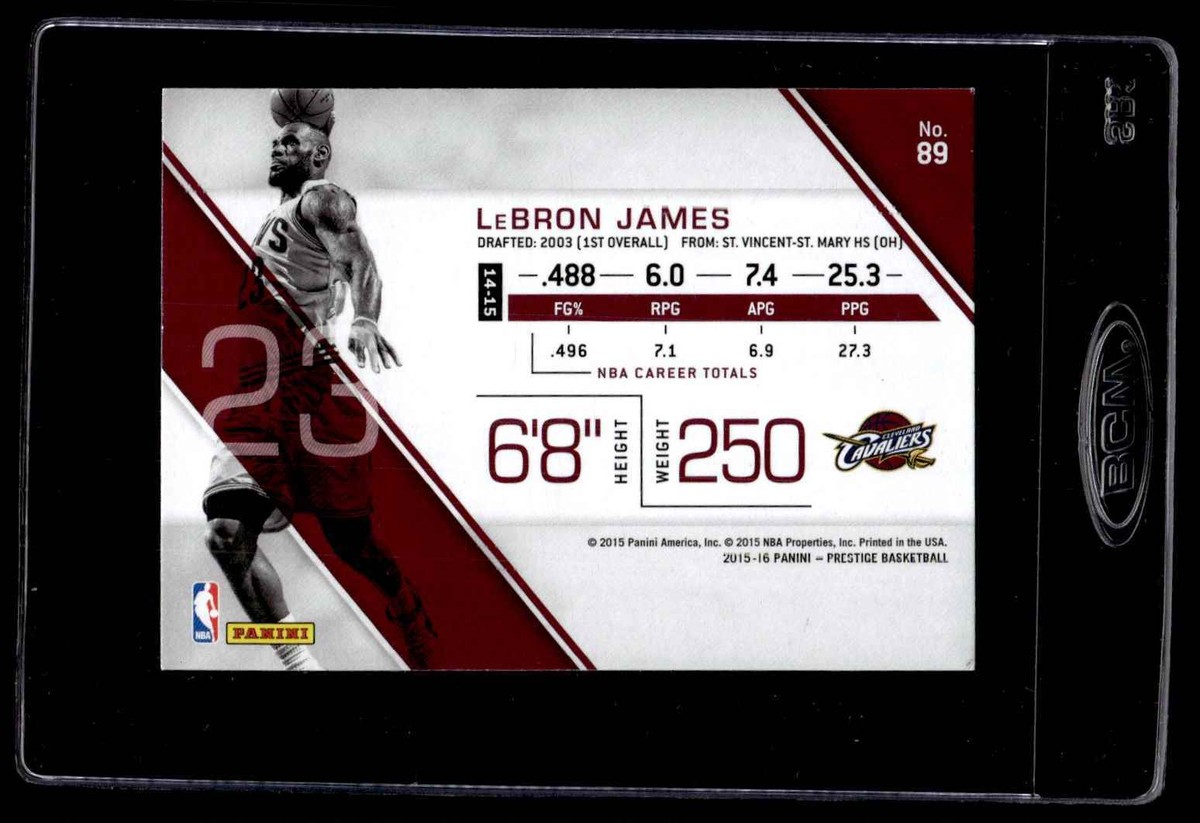 LEBRON JAMES 2015-16 PANINI PRESTIGE #89 | eBay