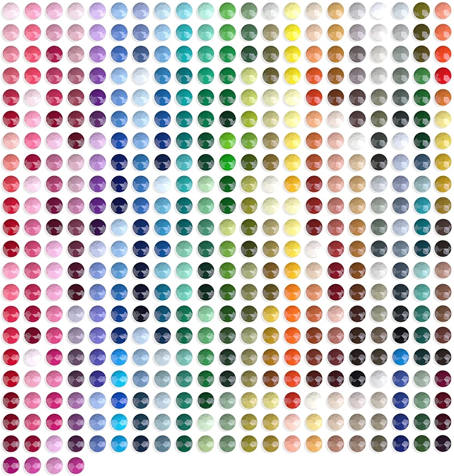 BESUCHE DEN ARTDOT-STORE ARTDOT 5D Diamond Painting Zubehör Runder Steine, 445 Farben 89000 Stück Daiment