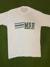 80s Michigan State Spartans - Vintage University Tee Shirt XL 