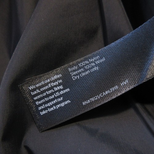 NWT Eileen Fisher Quilted Recycled-Nylon Puffer in Black Boiled-Wool Coat PP - Picture 4 of 7