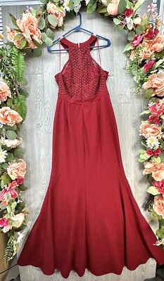 chinese dress ladies Burgundy Maxi Dress with 3/4 Sleeves and Crochet Detail