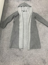Izabel London Jacket/cardigan With Hoodie Grey Colour Size 8/10-s/m