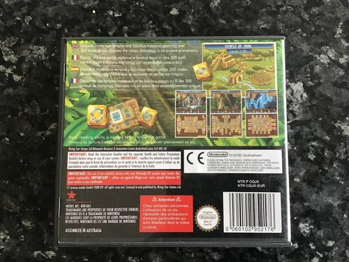 Nintendo DS Mahjongg Ancient Mayas - Complete free post cartridge case booklet - Picture 3 of 3