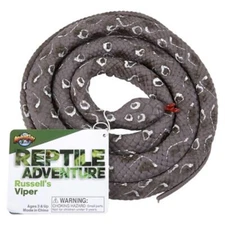 RI Novelty - Reptile Adventure Planet - RUBBER RUSSEL VIPER SNAKE (48 inch) -New