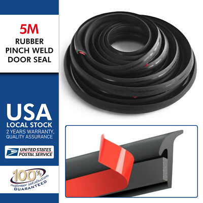 Car Front Rear Bumper& Lip Seal Strip Hood Trunk Edge Weatherstrip Moulding Trim