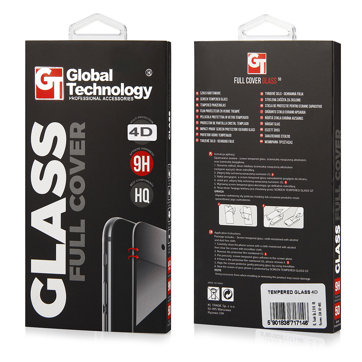 PROTECTOR DE PANTALLA DE CRISTAL 4D CURVO Samsung Galaxy S9, HQ