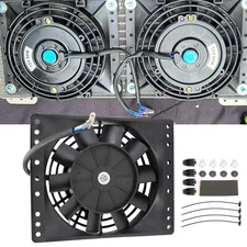 6'' Slim Pull Electric Cooling Fan 650 CFM Radiator Mount Kit Universal 2800 RPM