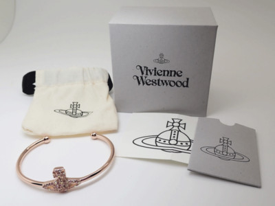 ブレスレット Vivienne Westwood [Vivienne Westwood] Grace Bath Relief Brac Vivienne Westwood Grace Bas Relief Bangle Pink Gold Light
