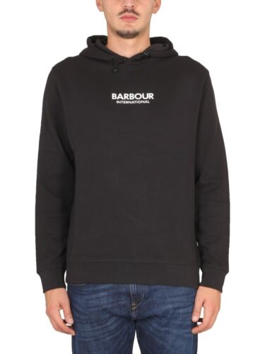 Black Barbour Hoodie Sweatshirt - Picture 3 of 3