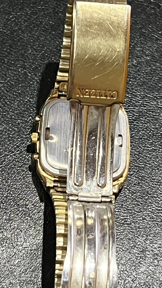 CITIZEN Analog, Digital 8950-084885 Vintage 80's Gold Fill CITIZEN Analog, Digital 8950-084885 Vintage 80's Gold Fill