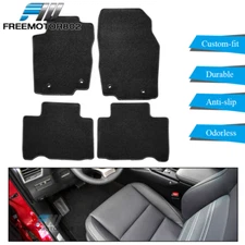 Fits 15-21 Lexus NX200t NX300 NX300h Nylon Black Front & Rear Floor Mats Carpet