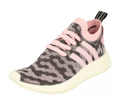 adidas Women's NMD R2 Primeknit Trainers Shoes Sneakers Pink Black Size  Uk UK