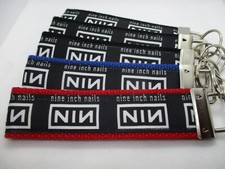 NIN Nine Inch Nails Band Ribbon/Strong Webbing Key Fob Keychain Wristlet Music 