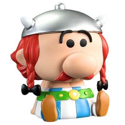 Plastoy Chibi Asterix Collectible Figure Piggy Bank, Obelix (80249)