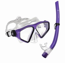 U.S. Divers Tiki Combo 2pc Snorkel Purple/White