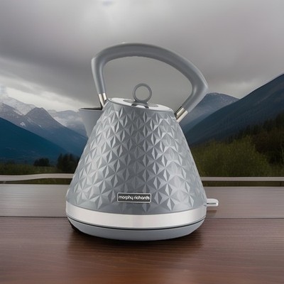 Morphy Richards Vector Pyramid Wasserkocher grau