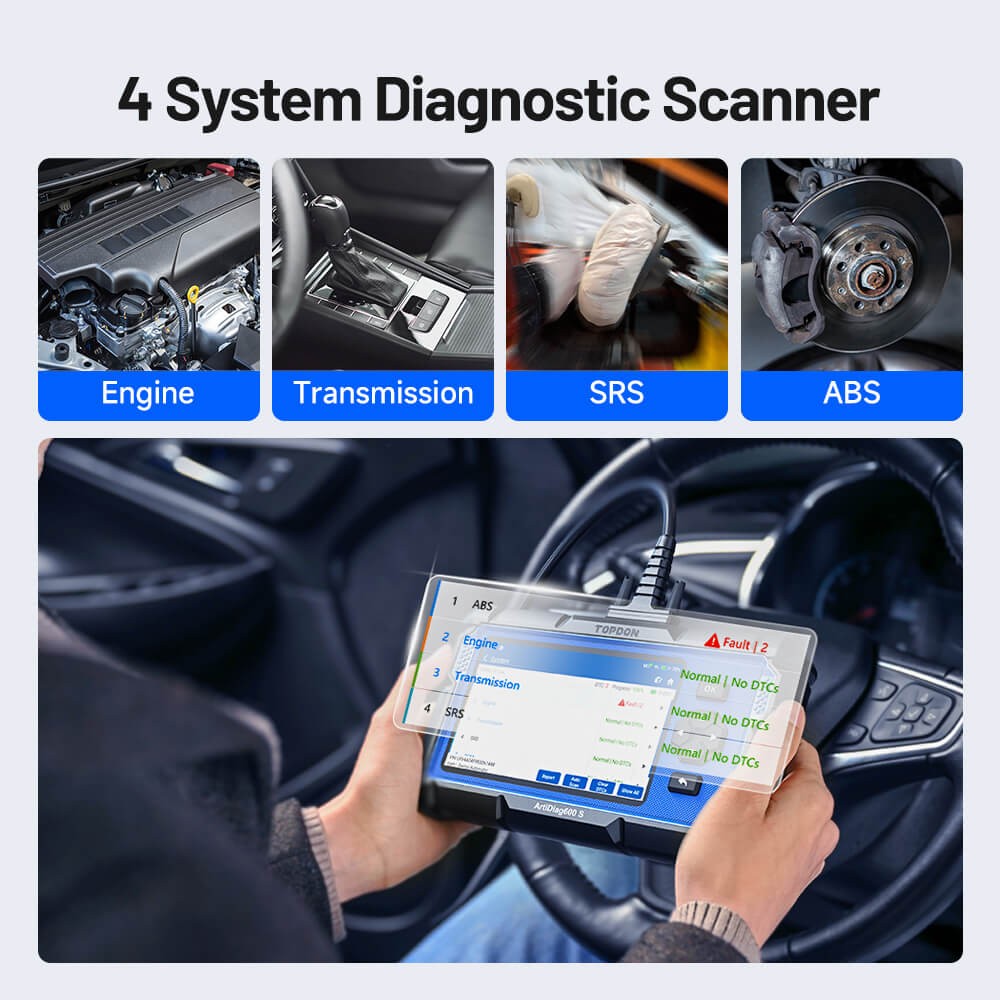 🔥2026 TOPDON AD600S OBD2 Scanner Engine ABS SRS SAS AT TPMS EPB