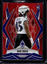 2025 Panini Phoenix Mike Green RC Red Hyper Rookie #/399 Ravens