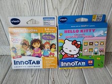 2 InnoTab Learning Games Vtech Hello Kitty  Dora and Friends Ages 3-6y Pre-K-K