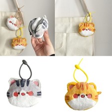 Plush Wallets Lovely Coin Purse Bag Charm Headphone Storage Bag Coin Pouch