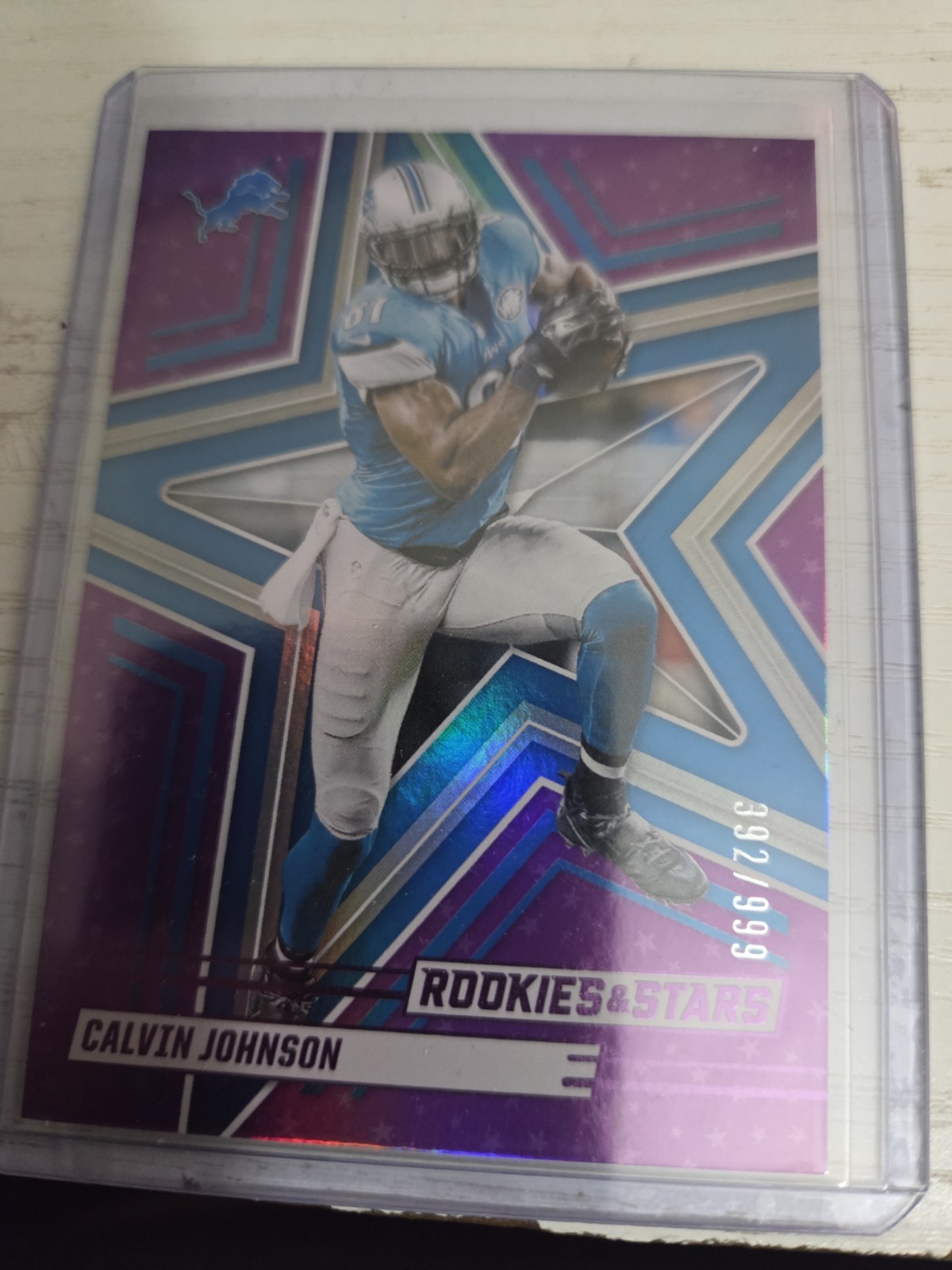 Panini Rookies & Stars Calvin Johnson #70 Purple /999 Detroit Lions Football