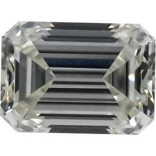 Pietra sfusa diamante coltivato in laboratorio taglio smeraldo certificato IGI VVS2/G 1 59CT