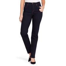 Gloria Vanderbilt Women's Classic Amanda High Rise Tapered Jean, Rinse Noir, 6